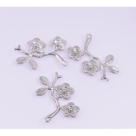 mặt cành hoa inox không rỉ mỏng nhẹ 23x29mm (p39-39)