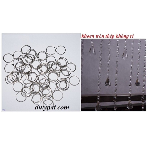 Khoen tròn thép không rỉ gói 100 cái