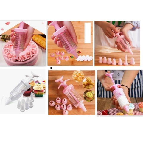 Bộ dụng cụ 8 Món Làm Bánh  trang trí bánh Kem ,Bánh Cookie , bánh qui, đuôi bắt bông kem p191-112