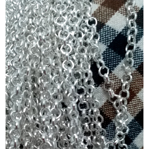 1-3-5met xích mắt tròn màu bạc trắng size 3mm