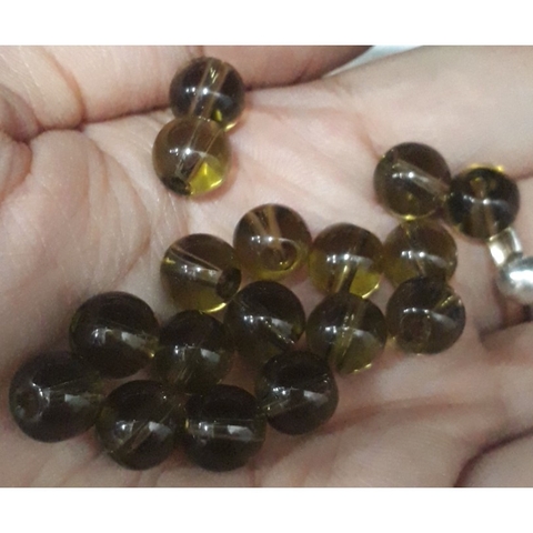 0,5kg Hạt đá nhân tạo Vàng Nâu size 4-8-10-12mm