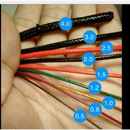 bó 10 met dây sáp bóng Hàn Quốc 0.5- 0.8 -1-1.2-1.5-2-2.5-3-3.5-4mm làm vòng