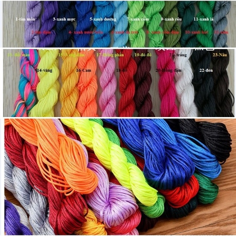 combo nguyên liệu móc, dây,hạt làm handmade