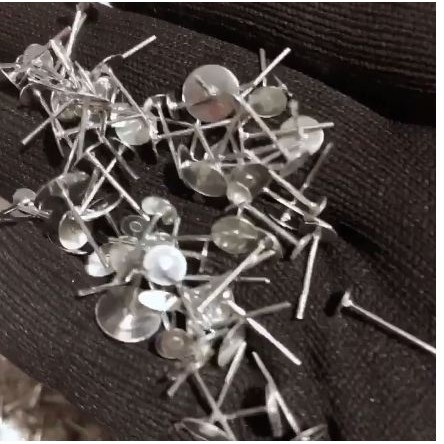 200cai ghim làm hoa tai size 3-4-5-6-8-10mm