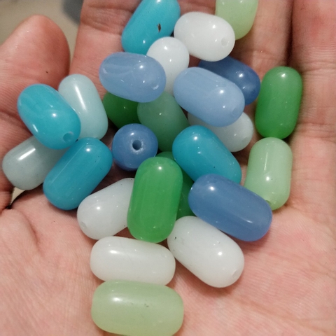 10 hạt lu thống thủy tinh nhiều màu