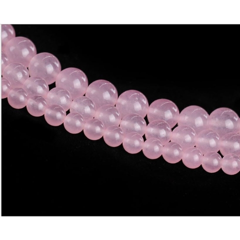 95 hạt đá chacedony hồng size 4mm & size 6/8/10mm