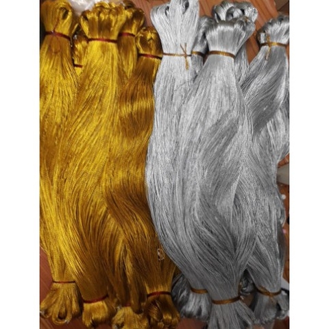 10 bó dây kim tuyến vàng, bạc 900met