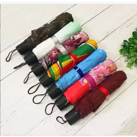 Ô dù che nắng mưa gấp gọn tiện dụng nhiều màu p191-131