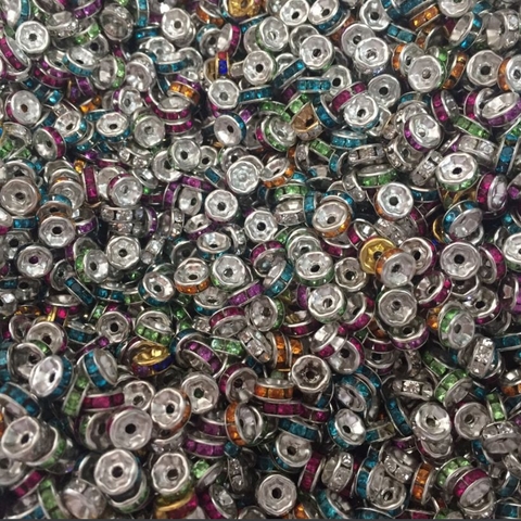 Gói 50 charm đệm đủ màu 6mm