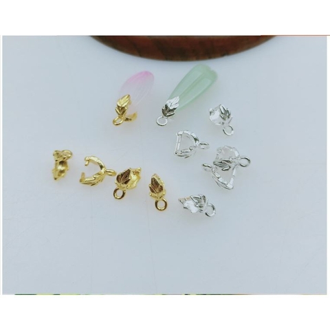 1 kẹp mặt dây chuyền chiếc lá (p160-9)