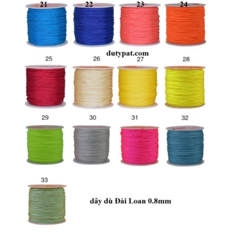 Cuộn 50m dây dù , dây ngọc size 0.8mm (#72)