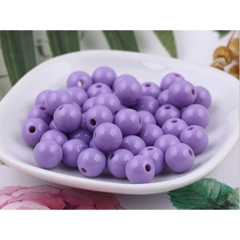 10-25-50gam hạt nhựa Tím nhạt size 8/10/12/12/16mm