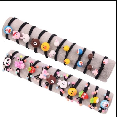 gói 25/50/100 gam hỗn hợp hạt nhựa dẻo có lỗ làm cột tóc