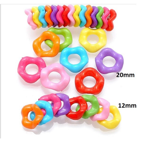 ( P117-18) 10-50gam vòng tròn gợn sóng nhựa 12/20mm