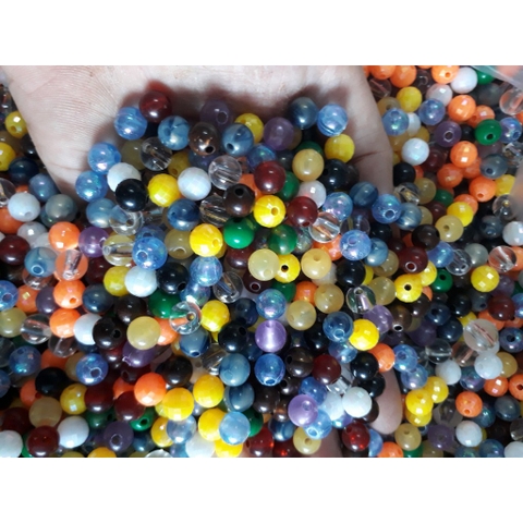 25gam hạt nhựa hỗn hợp đủ màu như hình