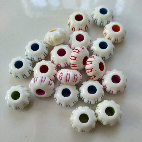 Gói 25gram hạt nhựa bánh xe 12mm