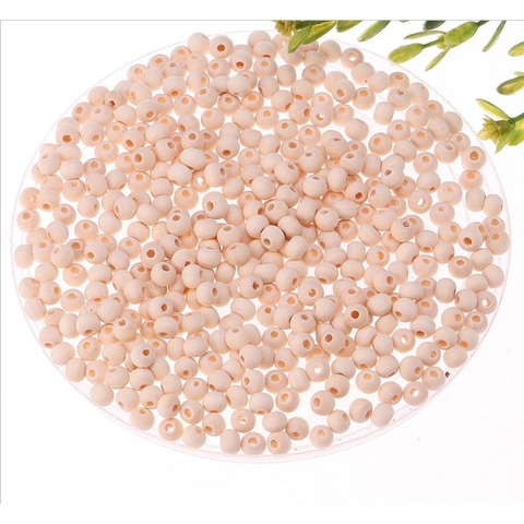 33-170 hạt gỗ 8mm nhiều màu  (gói 5/10/25gam)