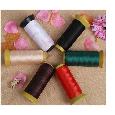 chỉ nylon 210D đủ size, nhiều màu làm tua rua, mày dầy dép, túi sách