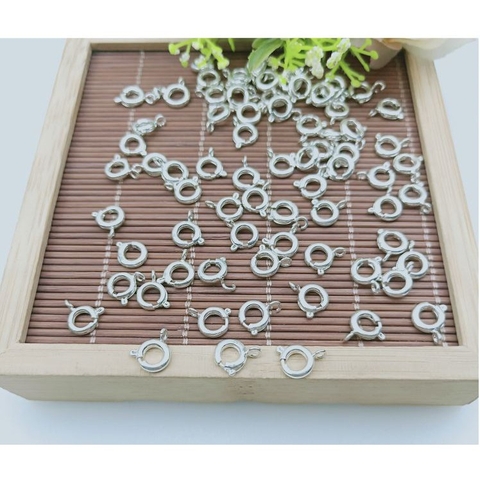 1-5 Móc càng cua tròn 6mm màu bạc và vàng