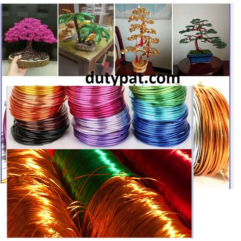 1,5kg dây nhôm 3 màu đỏ, xanh lá, vàng 14 size 1,5mm