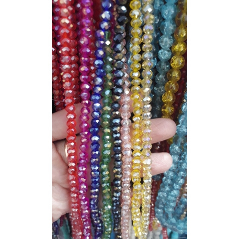 1dây pha lê hình bánh cam 6ly -khoảng 95 viên