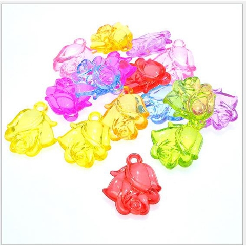 (p117-45) 25-100gam mặt hoa hồng trong 8x25x28mm