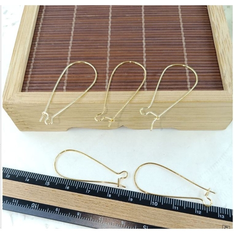 Gói 10 Móc hoa tai lớn 35x15mm (5 đôi)