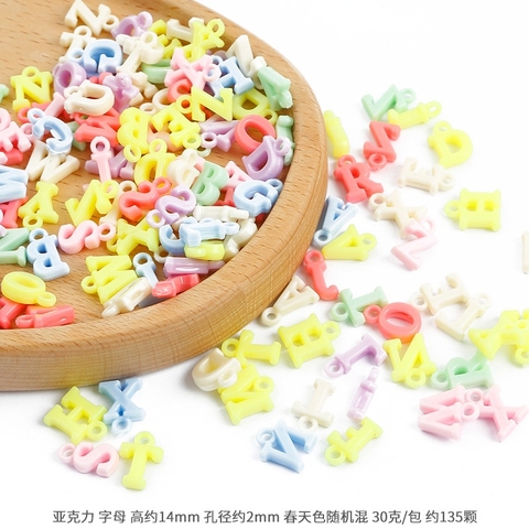 bộ 30/60/150 chữ cái nhựa có móc treo