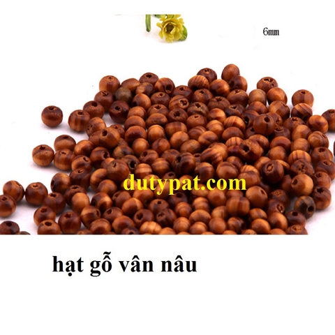 70-350 hạt gỗ tròn 6mm nhiều màu, nâu, kem làm vòng ,trang trí handmade DIY, dụng cụ học tập, đồ chơi