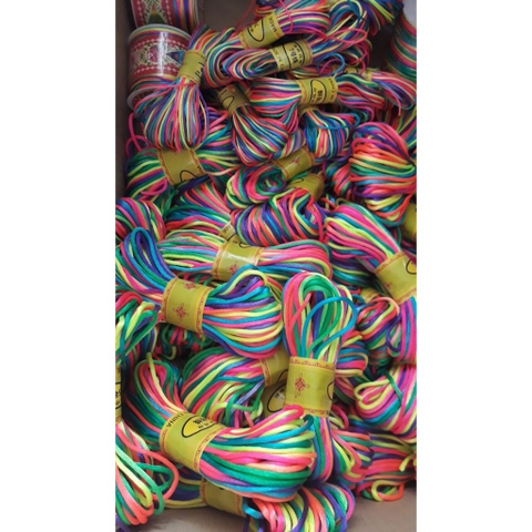 bó 5/10met Dây tim ngũ sắc đan vòng size 1.5-2.5mm