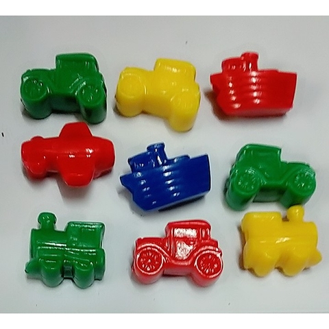 (P132-8 M7) 10-50gam Hỗn hợp phương tiện giao thông có lỗ xỏ 4mm làm đồ chơi, trang trí