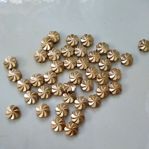 10gram hạt nhựa hoa vàng 8mm