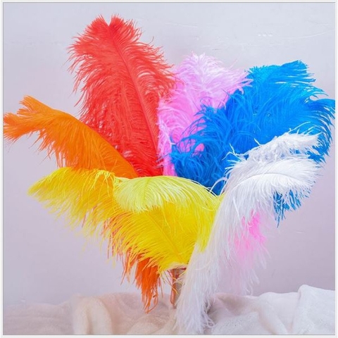 lông vũ mềm mai 20-25cm, lông đà điểu phụ kiện chụp ảnh, trang trí