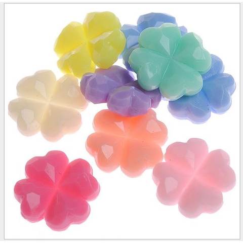 10-50gam hạt hoa 4 cánh trái tim 18mm #P117-38