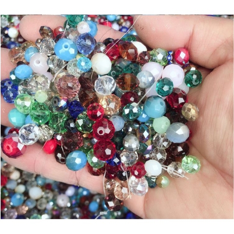 Gói 50gam pha lê hỗn hợp 6-18mm