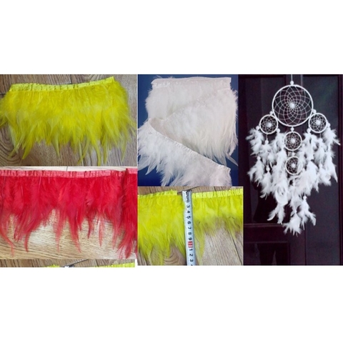 20cm lông vũ may sẵn nhiều màu