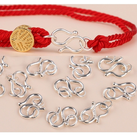 Móc chữ S Bạc 925- size 6.5x9.3mm mã số 565