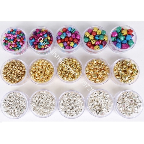 10-20 cái chuông 8mm-10mm-12mm-14mmly trang trí thủ công handmade, làm lục lạc chơ mèo, thú cưng