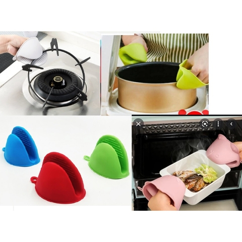 1-2 Miếng Kẹp Nhấc Nồi Chống Nóng, Găng Tay Nhấc Nồi silicon Tiện Dụng p191-21