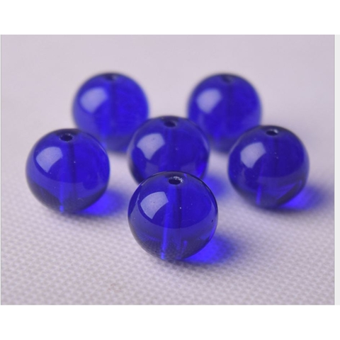 500gam hạt đá màu xanh bích (biển đậm) làm vòng size 6-8-10-12-16mm (màu 3)