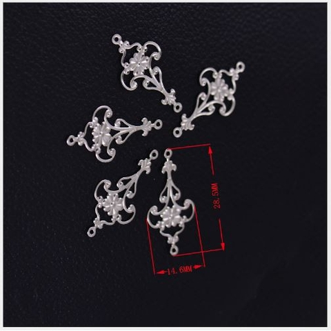 2mặt hoa văn inox không rỉ mỏng nhẹ 14x28mm (p39-42)