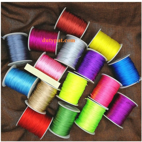 cuộn 50-100met Dây tim 1mm (1.5mm) dây đan vòng tay, dây thắt vòng,vòng cổ