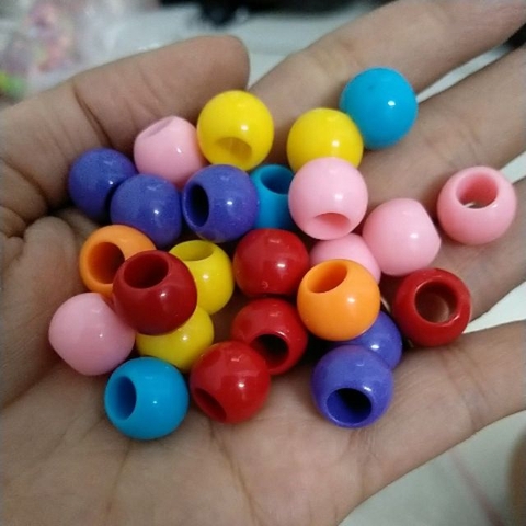 117-4,gói 10-25-50gam hạt nhựa 10mm lỗ lớn 5mm
