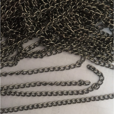 0.6m xích xoắn màu xám đen 1.5mm