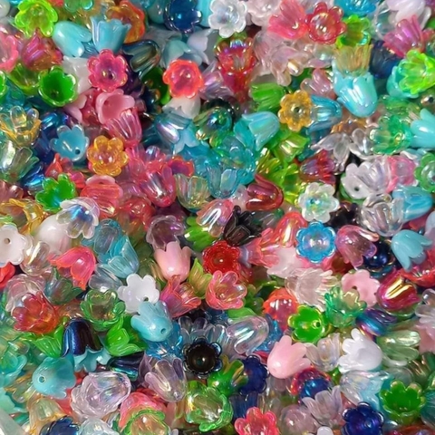 100gam cánh hoa ưu linh, hoa lưu ly màu ánh cừ