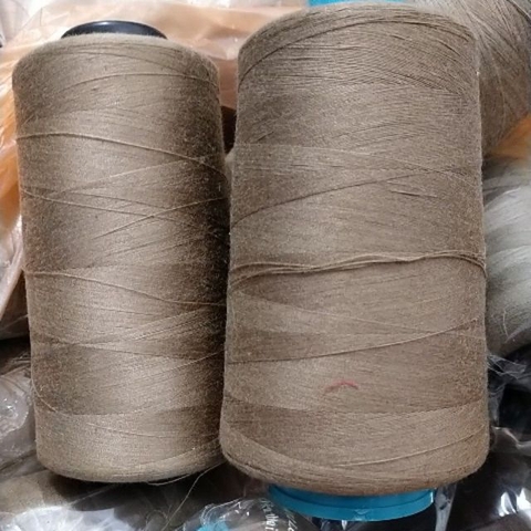 cuộn chỉ cotton 5000m màu nâu cà-phê sữa