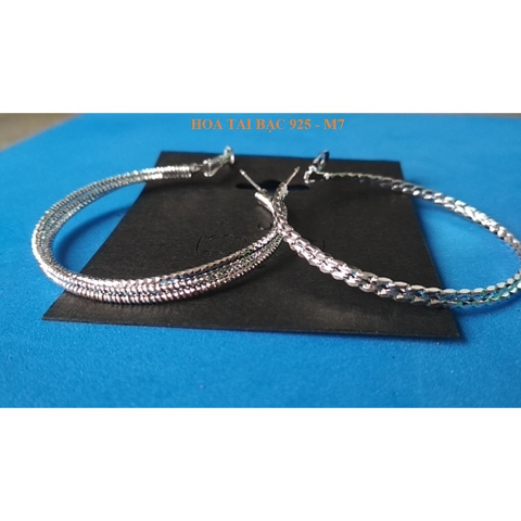 Hoa tai bạc 925 sale rẻ - M7