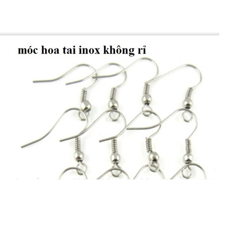1-5 đôi móc hoa tai inox không rỉ