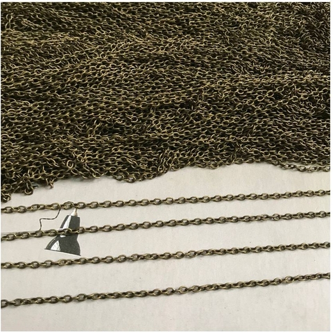 xích đoạn màu đồng các loại to 3mm, 3,5mm, 4mm,2,5mm -xich301, xich302, xich303, xich307