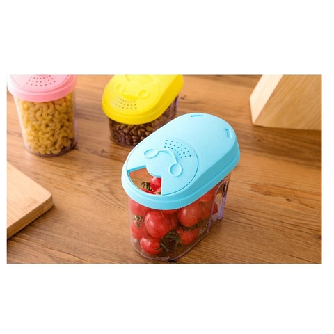 Hộp nhựa đựng thực phẩm khô tiện dụng cho nhà bếp kèm nắp bật tiên dụng